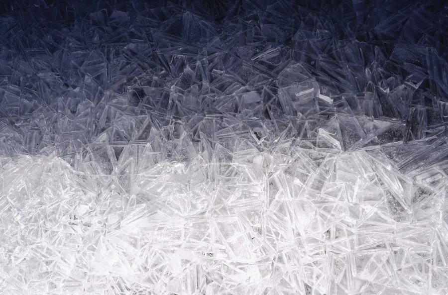 Wind-scoured mountain slope